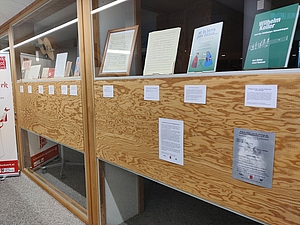 Teil der Ausstellung zu Wilhelm Keller